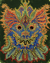 Louis Wain, Kaleidoskop-Katze by klassik art