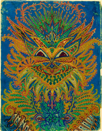 Louis Wain, Kaleidoskop-Katze by klassik-art