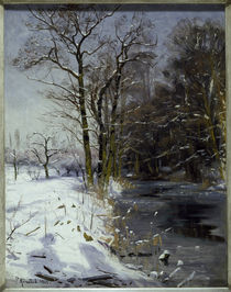 Peder Mørk Mønsted, Sunny Winter's Day by klassik art