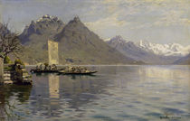P. Mönsted, Sonnenschein am Luganer See von klassik art