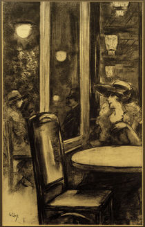 L.Ury, Im Café Bauer by klassik art