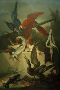 J.–B.Oudry, Fische, Seevögel und Papageien by klassik art