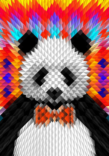 Panda-35x50cm