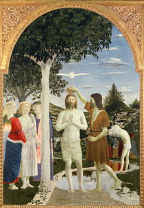 Baptism of Christ, 1450 by Piero della Francesca