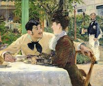 The Garden of Pere Lathuille by Edouard Manet