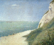 Beach at Bas Butin, Honfleur by Georges Pierre Seurat