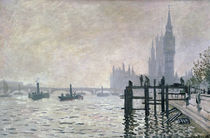 The Thames below Westminster von Claude Monet
