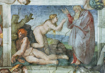 Sistine Chapel ceiling: Creation of eve by Michelangelo Buonarroti