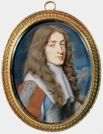 Miniature of James II as the Duke of York by Samuel Cooper