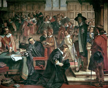 Attempted arrest of 5 members of the House of Commons by Charles I von Charles West Cope