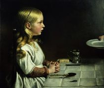 Florence Cope Saying Grace at Dinnertime by Charles West Cope