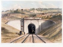 Portal of Brunel's box tunnel near Bath by English School