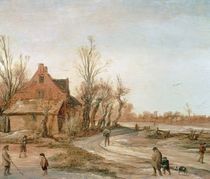 Winter Landscape, 1623 by Esaias I van de Velde