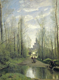The Church at Marissel, 1866 by Jean Baptiste Camille Corot
