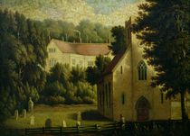 Chawton House and Church, 1809 von English School