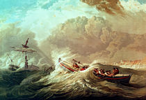 The Lifeboat off Tynemouth Bay by Edward Duncan