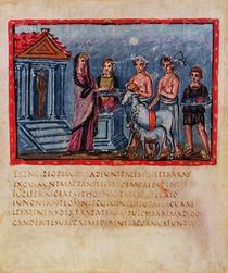 Lat 3225 f.33v Dido making a sacrifice by Roman