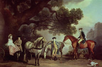Melbourne and Milbanke Families by George Stubbs