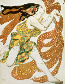 Costume design for a bacchante in 'Narcisse' by Tcherepnin by Leon Bakst