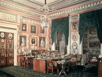 The Study of Alexander III at Gatchina Palace von Eduard Hau