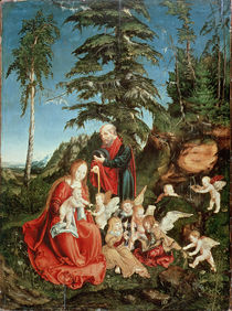 Rest on the Flight into Egypt by Lucas, the Elder Cranach