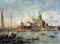 Venice, The Punta della Dogana with Santa Maria della Salute von Francesco Guardi