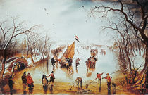 Winter Scene by Adriaen Pietersz. van de Venne
