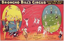 Broncho Bill's Circus, Birmingham c.1890-1910 von English School