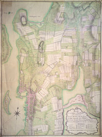 Military plan of Newport, 1777 by English School