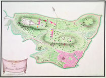 Military plan of Charlestown Peninsula by English School