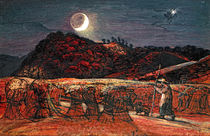 Cornfield by Moonlight, with the Evening Star von Samuel Palmer