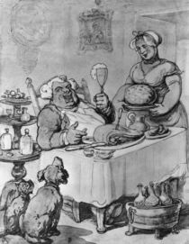 A Good Meal, by Thomas Rowlandson