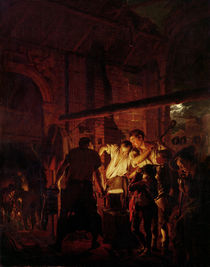 A Blacksmith's Shop, 1771 by Joseph Wright of Derby