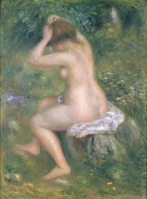 A Bather, c.1885-90 by Pierre-Auguste Renoir