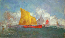 Yachts in a Bay by Odilon Redon
