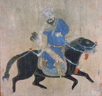 Mongol archer on horseback by Ming Dynasty Chinese School