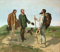 La Rencontre, or Bonjour Monsieur Courbet von Gustave Courbet