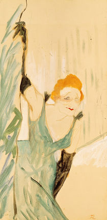 Yvette Guilbert taking a Curtain Call von Henri de Toulouse-Lautrec