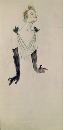 Yvette Guilbert , 1894 von Henri de Toulouse-Lautrec