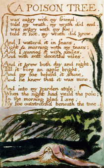 A Poison Tree, from Songs of Experience by William Blake