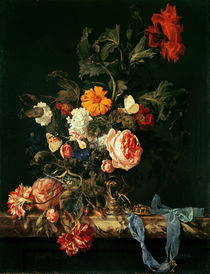 Still Life with Poppies and Roses by Willem van Aelst