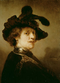 Self Portrait in Fancy Dress by Rembrandt Harmenszoon van Rijn