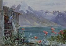 Ferritet, Lake Geneva, 1882 by John William Inchbold