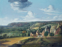 View of Potrel Manor, near Dragey in Normandy von Jan the Elder Griffier