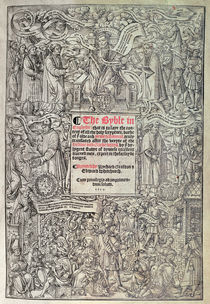 Titlepage introducing English translation of the Great Bible von English School