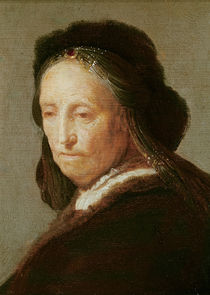 Portrait of an old Woman, c.1600-1700 by Rembrandt Harmenszoon van Rijn