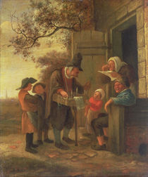 A Pedlar selling Spectacles outside a Cottage by Jan Havicksz Steen