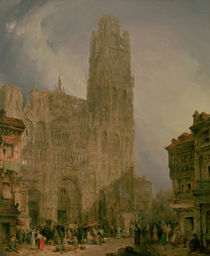 West Front of Notre Dame, Rouen by David Roberts