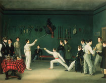 A Fencing Scene, 1827 von Adolphe Ladurner