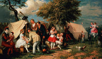 The Acrobats' Camp, Epsom Downs by William Parrott
